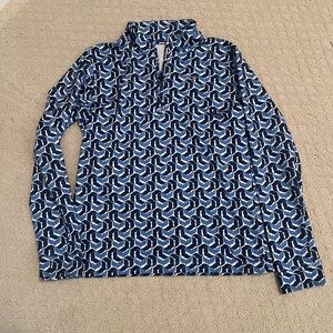 Vineyard Vines Navy and White Patterned Shirt